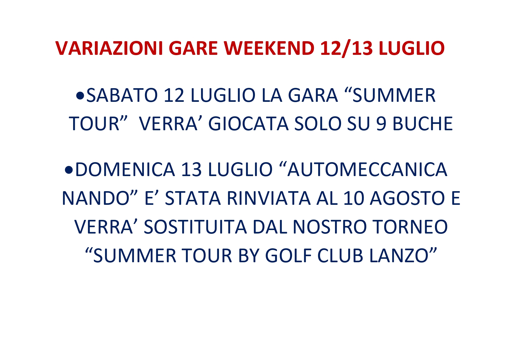 VARIAZIONI GARE WEEKEND 12 page 0001